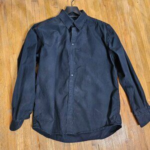 Old Navy Men's Medium Black Button Up Shirt